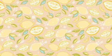 Taze limon arkaplan deseni