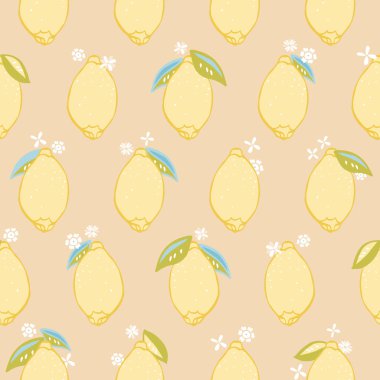 Taze limon arkaplan deseni