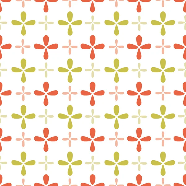 Retro geometric floral pattern — Stock Image Retro geometric floral pattern Stock Picture