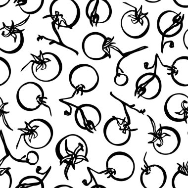 El çizimi domates deseni.