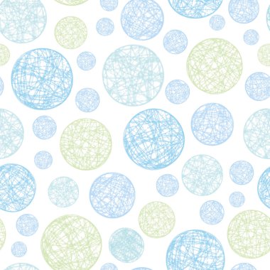 Abstract geometric textured floating circle pattern.