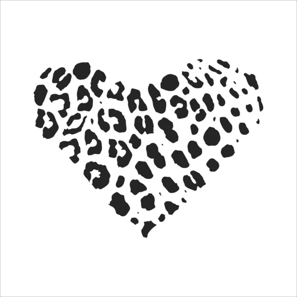 Απρόσκοπτη μοτίβο ζώων για σχεδιασμό υφασμάτων Διανυσματική απεικόνιση σε μορφή καρδιάς. — Διανυσματικό Αρχείο