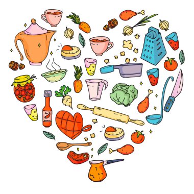 Gastronomi simgeleri, vektör mutfağı ve fast food kafe parlak arka plan menü, makbuzlar.