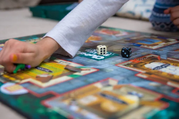 Leicester Reino Unido Abril 2020 Jogo Tabuleiro Cluedo Com Dados — Fotografia de Stock