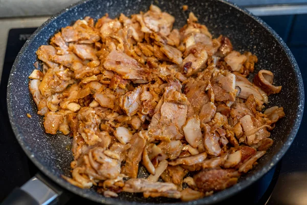 Tradicional Turca Comida Carne Grega Vista Close — Fotografia de Stock