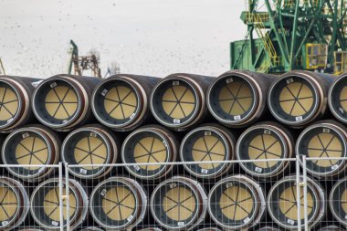 Güney akım Gaz boruları Varna limanda