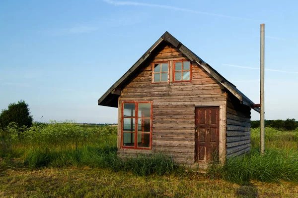 WOOD CABIN WITH NONE — стоковое фото