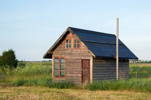 WOOD CABIN WITH NONE — стоковое фото