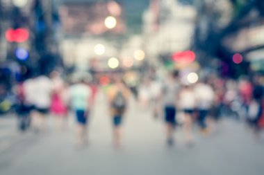 Bokeh, kalabalık insan La Road Bang insanlarda