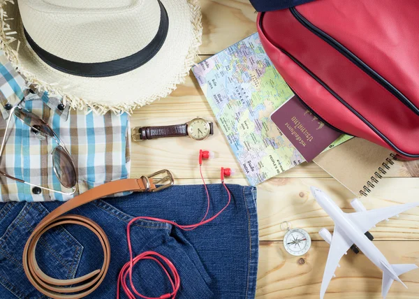 Concepto de viaje con accesorio — Foto de Stock