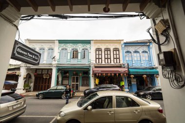 Phuket, Tayland - 16 Aralık 2016: Chino Portekizce bu stil