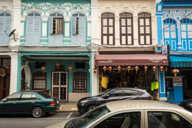 Phuket, Tayland - 16 Aralık 2016: Chino Portekizce bu stil