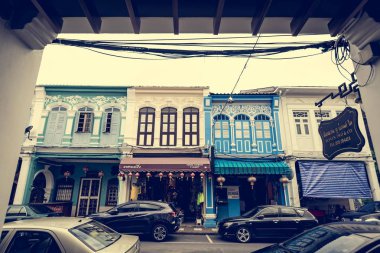 Phuket, Tayland - 16 Aralık 2016: Chino Portekizce bu stil
