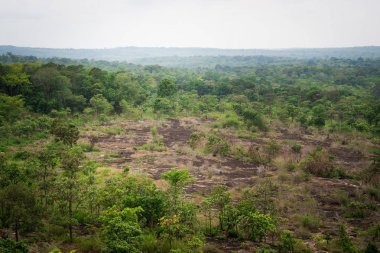 Tayland Kamboçya sınır görünümünün manzara