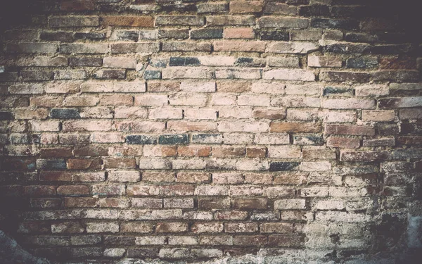 Oude grunge baksteen muur achtergrond. — Stockfoto