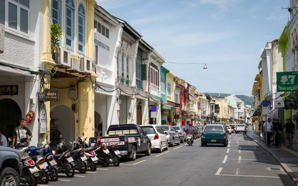Phuket, Tayland - 29 Temmuz 2017: Chino-Portekizce stil tanıklarımız.