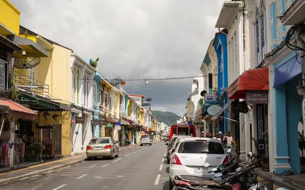 Phuket, Tayland - 30 Temmuz 2017: Chino-Portekizce stil tanıklarımız.