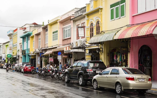 Phuket, Tayland - 30 Temmuz 2017: Chino-Portekizce stil tanıklarımız.