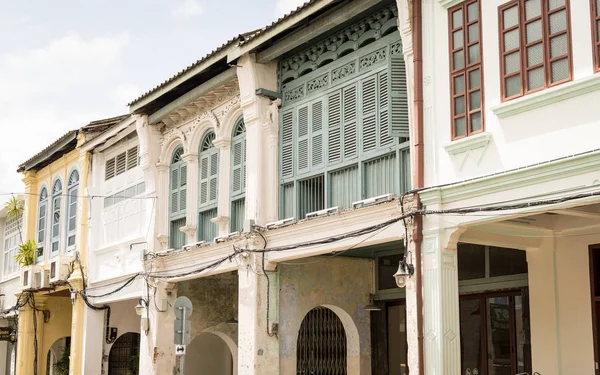 Phuket, Tayland - 30 Temmuz 2017: Chino-Portekizce stil tanıklarımız.