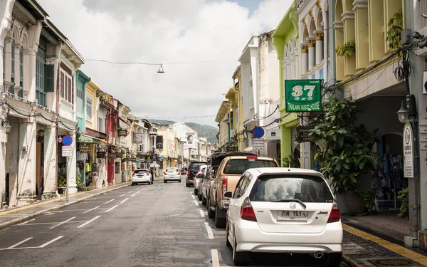 Phuket, Tayland - 30 Temmuz 2017: Chino-Portekizce stil tanıklarımız.