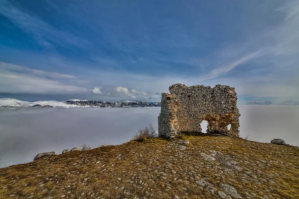Il Castel di Rocca Calascio in Italia — Foto Stock