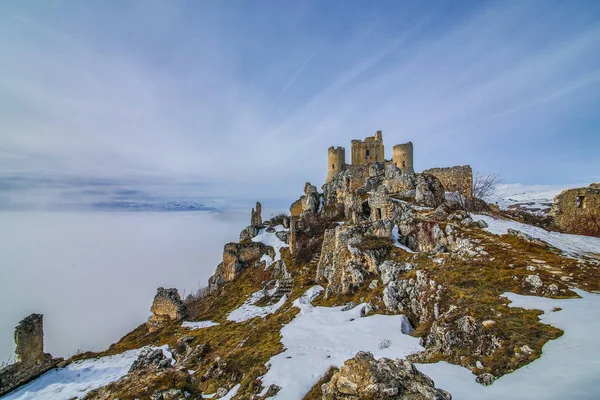 O Castelo de Rocca Calascio na Itália — Fotografia de Stock