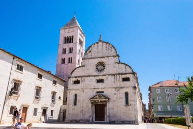 Eski şehir Zadar, Hırvatistan tarihi binaların dolu