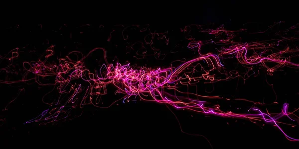 Luces nocturnas abstractas líneas borrosas en movimiento. Sendero ligero . — Foto de Stock