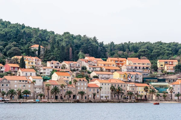 Parti del centro storico di Korcula sull'isola di Korcula, Croazia — Foto Stock