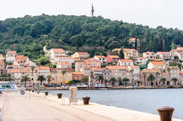 Delar av den gamla staden Korcula på ön Korcula, Kroatien — Stockfoto
