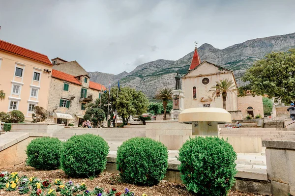 Sight from Makarska, a famous tourist destination in Dalmatia, Croatia — Stock Photo, Image
