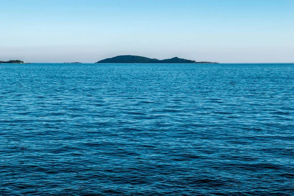 Ocean Havet Horisont Himmel Tapeter Havslandskapets Bakgrund Kupari Dubrovnik Kroatien — Stockfoto