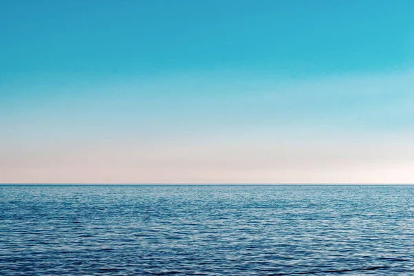 Oceano Mar Horizonte Céu Papel Parede Fundo Paisagem Mar Kupari — Fotografia de Stock