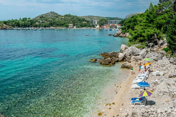 Mlini Croatia August 2016 Mlini Een Resort Gelegen Buurt Van — Stockfoto