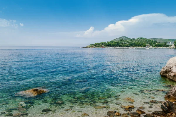 Bella Riva Del Mare Vicino Dubrovnik Dalmazia Croazia Zupa Duascar — Foto Stock