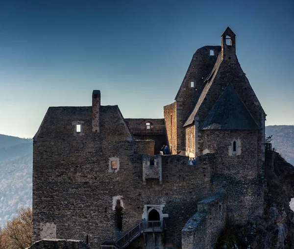 View Famous Castle Aggstein Wachau Valley Austra — Stock Photo, Image