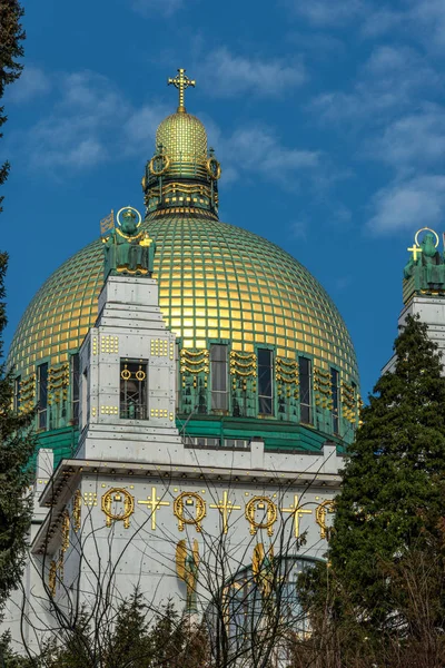 Kirche Steinhof Вене Австрия Римско Католическая Оратория Спроектированная Отто Вагнером — стоковое фото