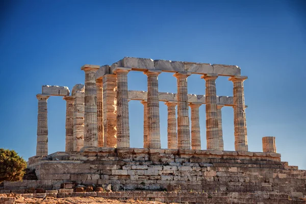 Poseidon Tempel Cap Sounio Griekenland — Stockfoto