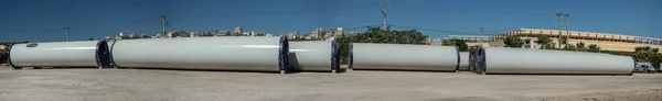Wind Turbine Blade Parts Renewable Green Energy Investment Power Industry — 스톡 사진