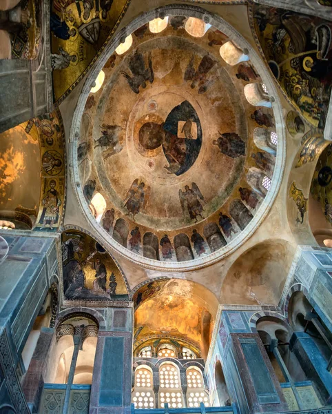 Monasterio Hosios Loukas Uno Los Monumentos Más Importantes Arquitectura Bizantina —  Fotos de Stock