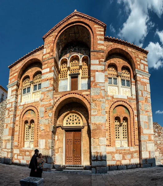 Монастырь Осиос Лукас Является Одним Самых Важных Памятников Средневизантийской Архитектуры — стоковое фото