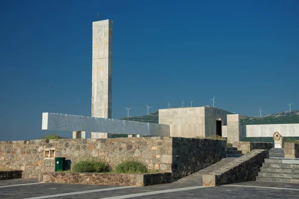 Gedenkstätte Des Distomo Massakers Oktober 2012 Distomo Boeotia Das Denkmal — Stockfoto