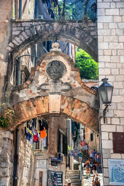Gate Leading Entrance Fortress Kotor Montenegro — 스톡 사진
