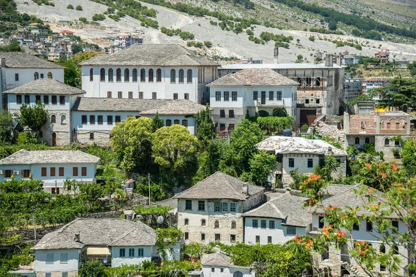 Utsikt Över Den Gamla Staden Gjirokaster Unesco Arv Albanien — Stockfoto