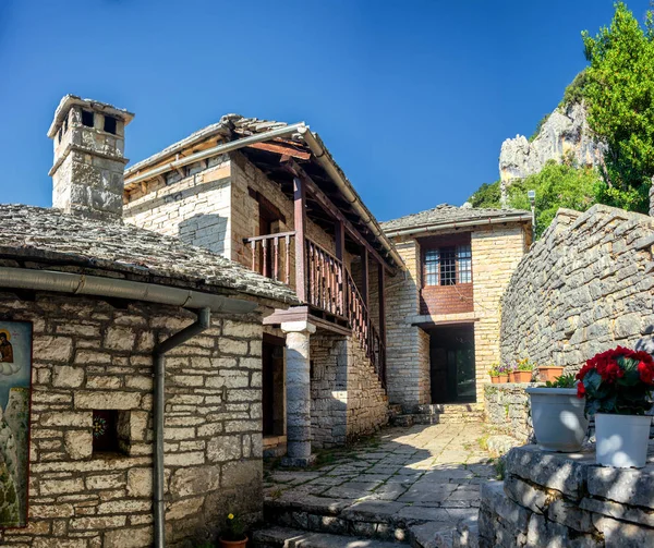 Monastero Abbandonato Agia Paraskevi Situato Margini Della Gola Vikos — Foto Stock