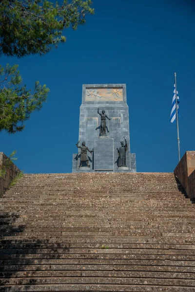 Monumento Dos Heróis Revolução Grega 1821 — Fotografia de Stock