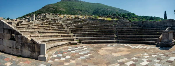 Ekklesiasterion Assembly Hall Theater Construction Ancient Messene Messini Messinia Prefecture — Stockfoto