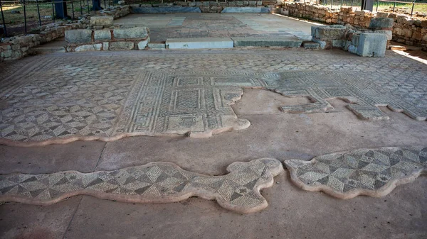 Mosaics Archological Site Ancient Messene — Stock Photo, Image