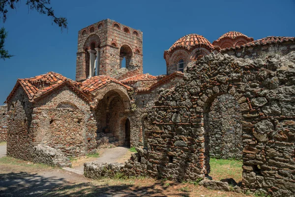 Santa Sofía Iglesia Medieval Bizantino Castletown Mystras Cerca Ciudad Esparta — Foto de Stock