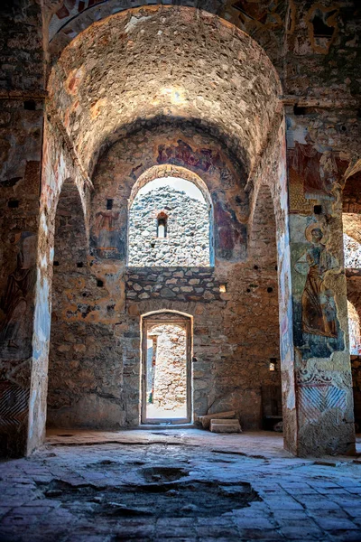 Impressions Medieval Byzantine Castletown Mystras Close Sparta Town Lakonia Peloponnese — Stock fotografie